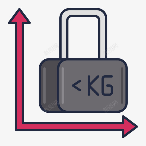 重量航空公司2线性颜色svg_新图网 https://ixintu.com 重量 航空公司 线性 颜色