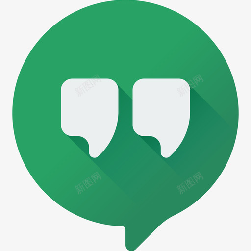 GoogleHangoutsGooglesuite16彩色svg_新图网 https://ixintu.com Google Hangouts suite 彩色