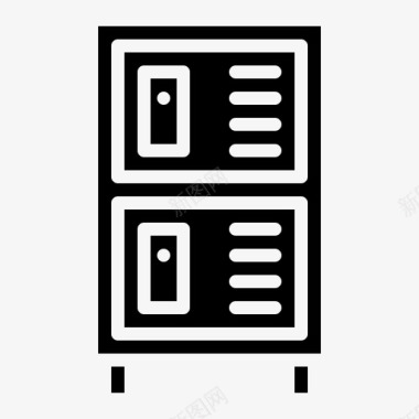 储物柜229办公室字形图标