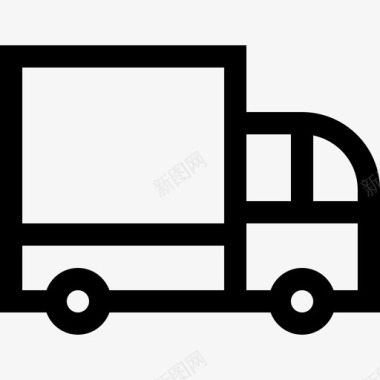 送货卡车151号送货车直线式图标