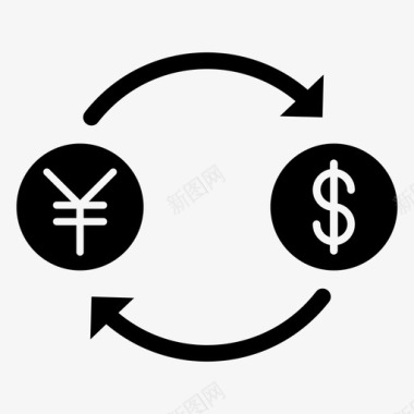 汇率货币兑换美元图标