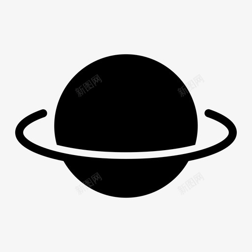 行星公转环状行星svg_新图网 https://ixintu.com 行星 公转 环状 土星 太空