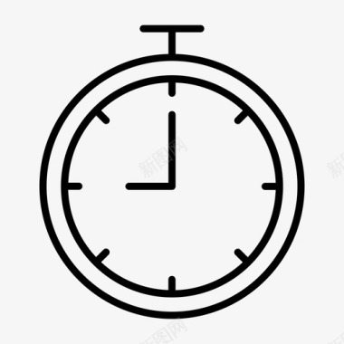 秒表截止日期持续时间图标