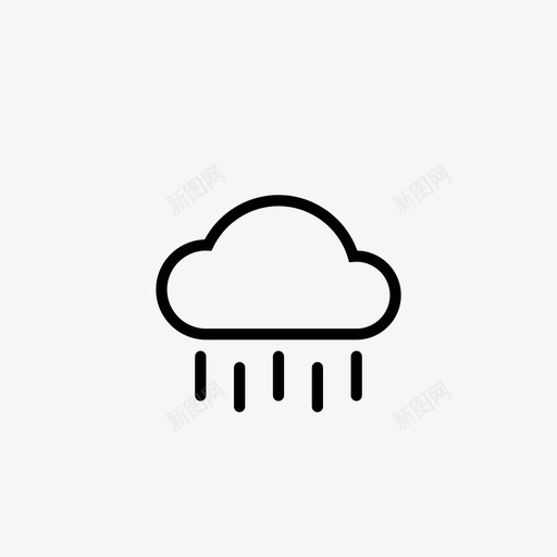 阵雨小雨天气预报移动天气预报svg_新图网 https://ixintu.com 天气预报 阵雨 小雨 移动