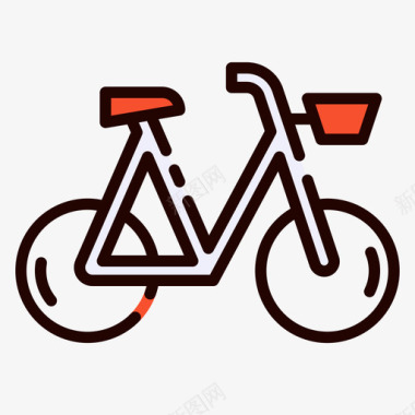 146色直线自行车图标