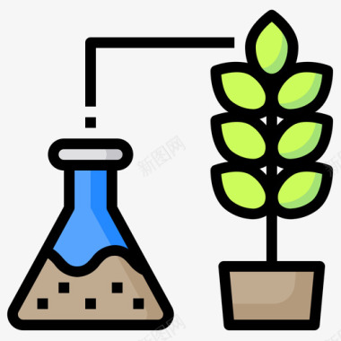化学农业智能2线性颜色图标