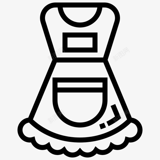 围裙身体女佣svg_新图网 https://ixintu.com 围裙 身体 女佣 防护 制服 清洁