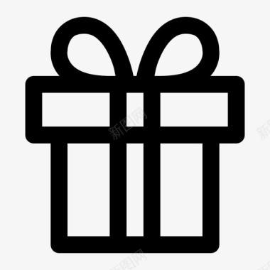 礼品盒子电子商务图标