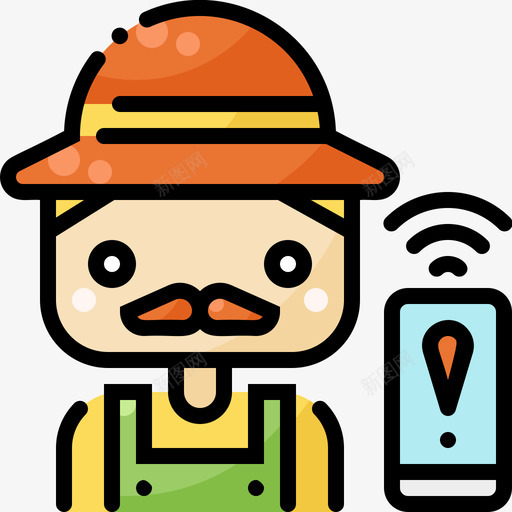Farmer智能农场75线性颜色svg_新图网 https://ixintu.com Farmer 智能 农场 线性 颜色