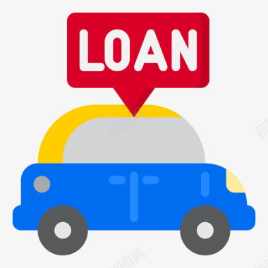 汽车贷款银行8单位图标
