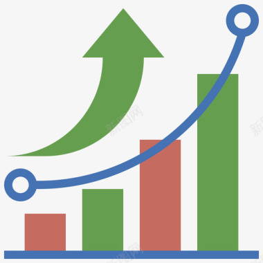 统计商务和市场营销1持平图标