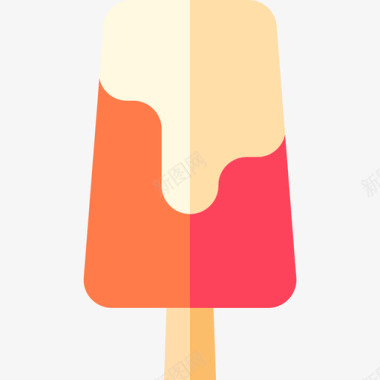 冰棒甜点和糖果19扁平图标