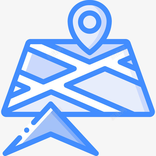 导航地图35蓝色svg_新图网 https://ixintu.com 导航 地图 蓝色