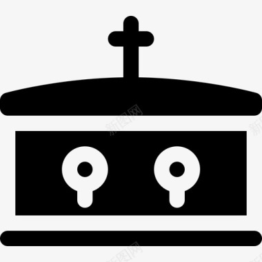 棺材葬礼38装满图标