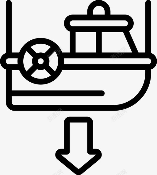 救生艇海军陆战队10直线型svg_新图网 https://ixintu.com 救生艇 海军陆战队 直线 线型