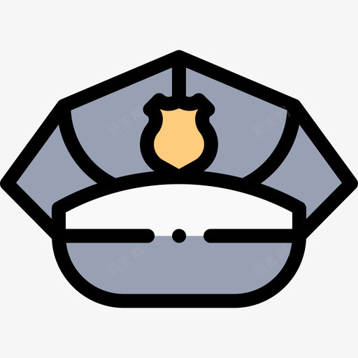 头盔警察49线颜色svg_新图网 https://ixintu.com 头盔 警察 颜色