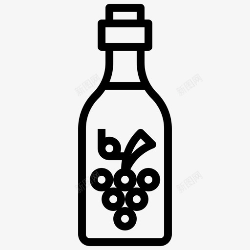 葡萄酒饮料瓶子svg_新图网 https://ixintu.com 饮料 葡萄酒 瓶子 食品 餐厅 提纲