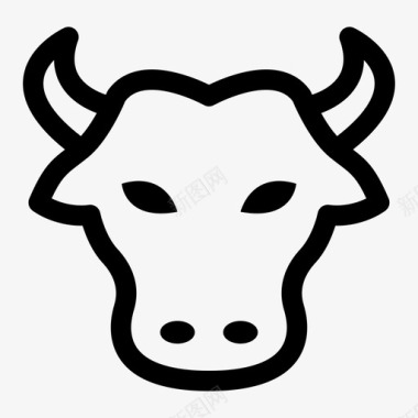 牛市动物水牛图标