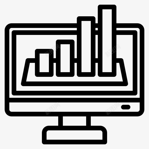 条形图计算机应用1线性svg_新图网 https://ixintu.com 条形图 计算机 应用 线性