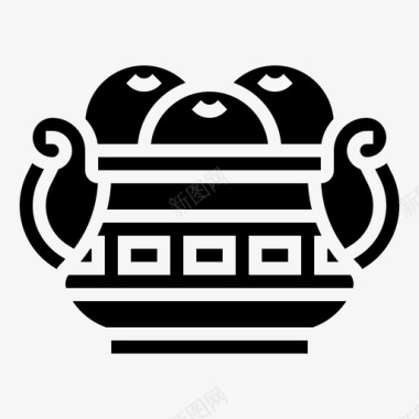 锅中国新年78字形图标