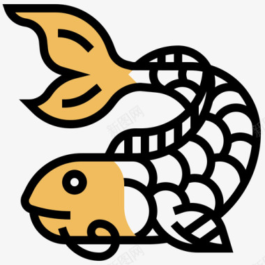 鲤鱼农历79年黄影图标