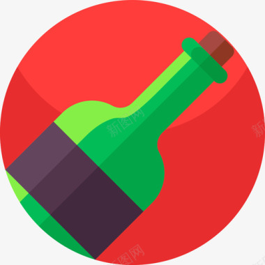 葡萄酒感恩节110平淡图标