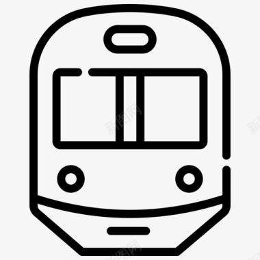 火车旅游交通图标