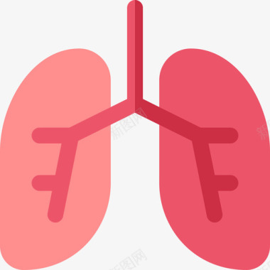 肺人体13扁平图标
