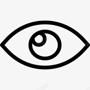 眼睛半径视网膜图标