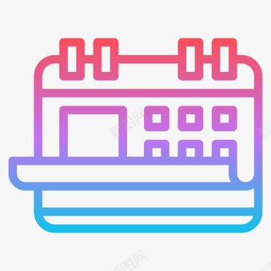 日历办公室230渐变图标