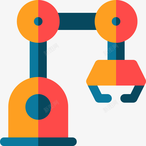 机械臂技术111扁平svg_新图网 https://ixintu.com 机械 技术 扁平