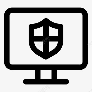 计算机安全防病毒保护图标