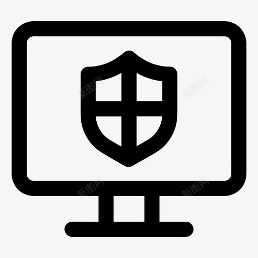 计算机安全防病毒保护svg_新图网 https://ixintu.com 安全 计算机 防病毒 保护