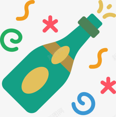 酒瓶派对时间4平淡图标