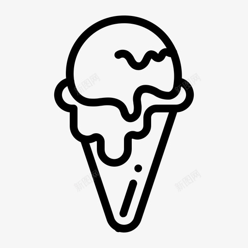 传统雪糕筒凉拌冰淇淋svg_新图网 https://ixintu.com 传统 雪糕 凉拌 冰淇淋 甜食 快餐 概述