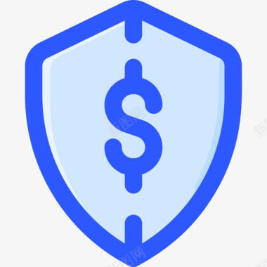Shield商业金融16蓝色图标