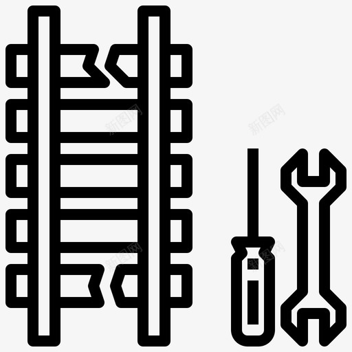 修理43号铁路直线svg_新图网 https://ixintu.com 修理 43号 铁路 直线