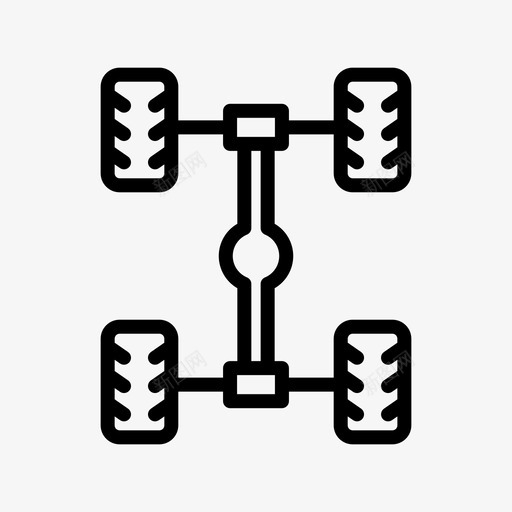 底盘汽车发动机24线性svg_新图网 https://ixintu.com 底盘 汽车 发动机 线性