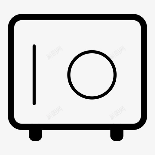 储物柜钱保护svg_新图网 https://ixintu.com 储物柜 保护 保险箱 保安