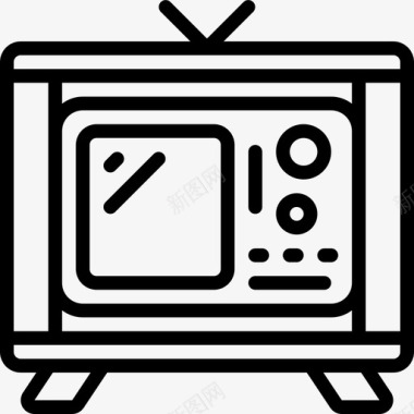 电视古董4线性图标