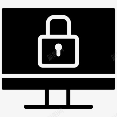 锁定计算机密码保护专用计算机图标