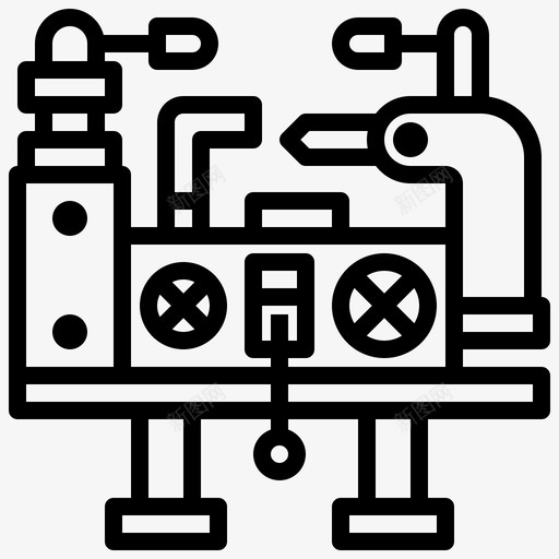 车床制造40线性svg_新图网 https://ixintu.com 车床 制造 线性