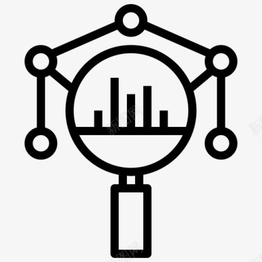 分析投资15线性图标