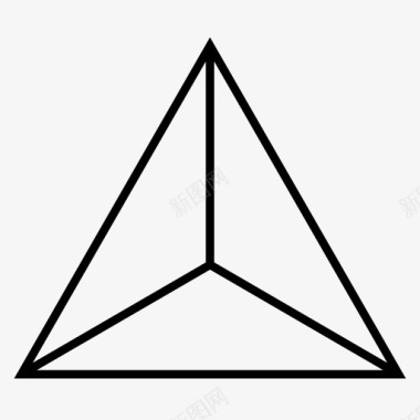四面体几何学柏拉图式图标
