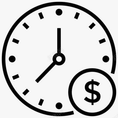 业务时钟业务时间经济时间图标
