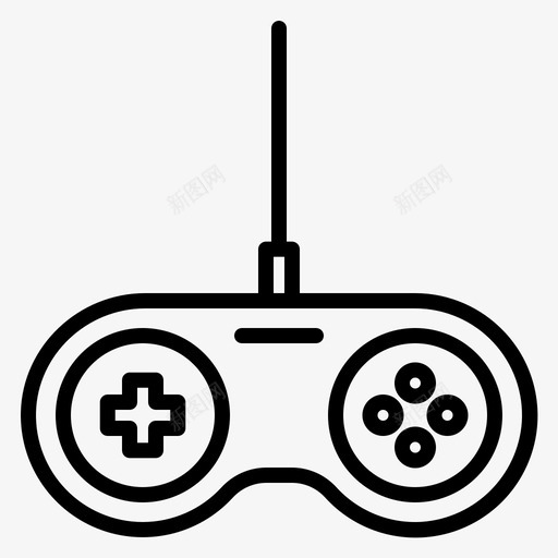 Gamepad呆子64线性svg_新图网 https://ixintu.com Gamepad 呆子 线性