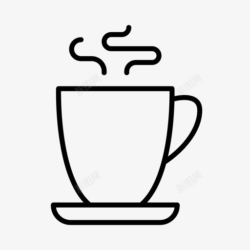 淡白色饮料咖啡svg_新图网 https://ixintu.com 白色 饮料 咖啡 热的 早晨