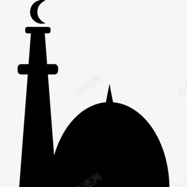 清真寺圆顶伊斯兰教图标