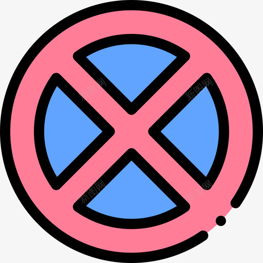 禁止停车交通标志35线形颜色svg_新图网 https://ixintu.com 禁止 停车 交通标志 线形 颜色