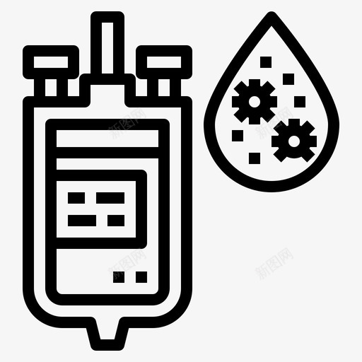 血液病毒传播97线性svg_新图网 https://ixintu.com 血液 病毒 传播 线性